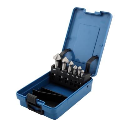 Spidsforsænker 90° i sæt HSS Ø6,3-20,5 mm 3 skærekanter DIN 335 Form C